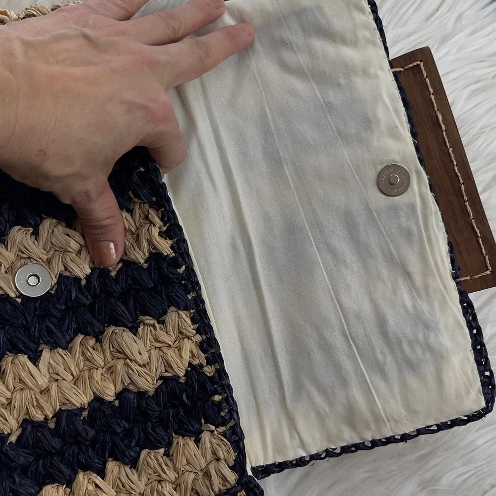 Elegant Blue and Tan Woven Phone Case